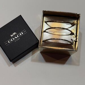 Coach Metal Bangle Bracelet Set